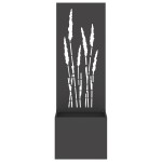vidaXL Ghiveci de Grădină cu Panou Decorativ Negru 50 x 140 cm vidaXL Ghiveci de Grădină cu Panou Decorativ Negru 50 x 140 cm