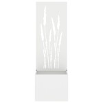 vidaXL Ghiveci de Grădină cu Panou Decorativ Alb 50 x 140 cm vidaXL Ghiveci de Grădină cu Panou Decorativ Alb 50 x 140 cm