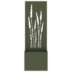 vidaXL Ghiveci de Grădină cu Panou Decorativ Olivengrønn 50 x 140 cm vidaXL Ghiveci de Grădină cu Panou Decorativ Olivengrønn 50 x 140 cm