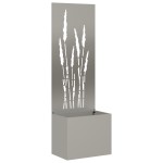 vidaXL Ghiveci de Grădină cu Panou Decorativ Ruginit 50 x 140 cm vidaXL Ghiveci de Grădină cu Panou Decorativ Ruginit 50 x 140 cm