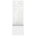 vidaXL Ghiveci de Grădină cu Panou Decorativ Alb 50 x 140 cm vidaXL Ghiveci de Grădină cu Panou Decorativ Alb 50 x 140 cm