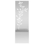 vidaXL Ghiveci de Grădină cu Panou Decorativ Argintiu 50 x 140 cm vidaXL Ghiveci de Grădină cu Panou Decorativ Argintiu 50 x 140 cm