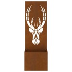 vidaXL Ghiveci de Grădină cu Panou Decorativ Ruginit 50 x 140 cm vidaXL Ghiveci de Grădină cu Panou Decorativ Ruginit 50 x 140 cm