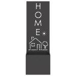 vidaXL Ghiveci de Grădină cu Panou Decorativ Negru 50 x 140 cm vidaXL Ghiveci de Grădină cu Panou Decorativ Negru 50 x 140 cm