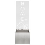 vidaXL Ghiveci de Grădină cu Panou Decorativ Argintiu 50 x 140 cm vidaXL Ghiveci de Grădină cu Panou Decorativ Argintiu 50 x 140 cm