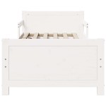 vidaXL Cadru de pat cu headboard Alb 80 x 200 cm Lemn compozit