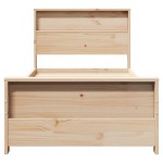 vidaXL Cadru de pat cu headboard Maro 100 x 200 cm Lemn compozit