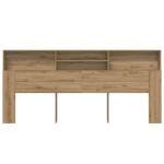 vidaXL Tablă de pat cu sertar Stejar Artizanal 220 x 19 x 101,5 cm