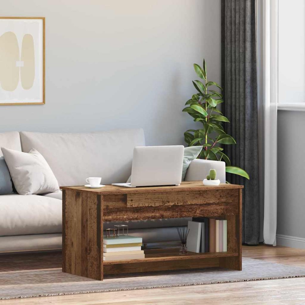 vidaXL Masă de cafea Lemn vechi 102 x 50 x 52.5 cm Lemn compozit