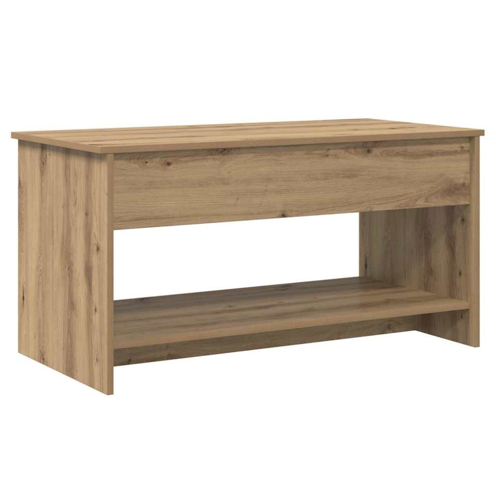 vidaXL Masă de cafea stejar artizanal 102 x 50 x 52.5 cm Lemn compozit