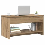vidaXL Masă de cafea stejar artizanal 102 x 50 x 52.5 cm Lemn compozit vidaXL Masă de cafea stejar artizanal 102 x 50 x 52.5 cm Lemn compozit