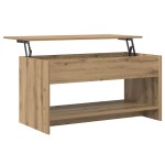 vidaXL Masă de cafea stejar artizanal 102 x 50 x 52.5 cm Lemn compozit vidaXL Masă de cafea stejar artizanal 102 x 50 x 52.5 cm Lemn compozit