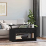 vidaXL Masă de cafea Stejar negru 102 x 50 x 52.5 cm Lemn compozit vidaXL Masă de cafea Stejar negru 102 x 50 x 52.5 cm Lemn compozit