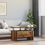 vidaXL Masă de cafea Lemn Vechi 102 x 50,5 x 46,5 cm Lemn compozit