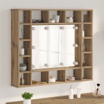 vidaXL Dulap cu oglindă stejar artizanal 91 x 15 x 76.5 cm vidaXL Dulap cu oglindă stejar artizanal 91 x 15 x 76.5 cm