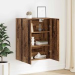 vidaXL Dulap suspendat Lemn vechi 69.5 x 34 x 90 cm Lemn compozit