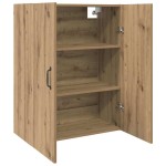 vidaXL Dulap suspendat Pe perete stejar artizanal 69.5 x 34 x 90 cm