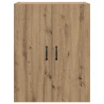 vidaXL Dulap suspendat Pe perete stejar artizanal 69.5 x 34 x 90 cm