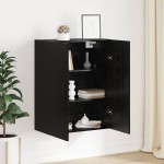 vidaXL Dulap suspendat Stejar negru 69.5 x 34 x 90 cm Lemn compozit