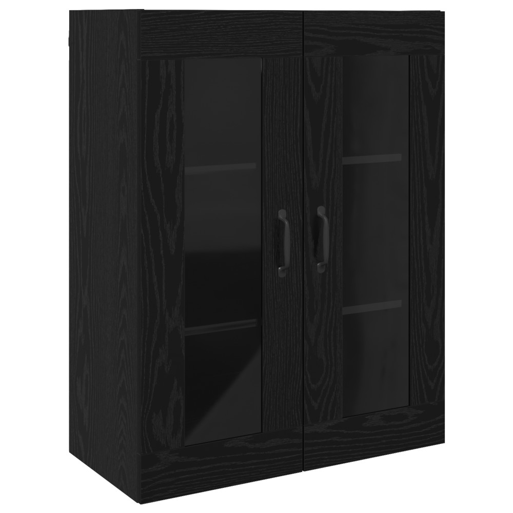 vidaXL Dulap de perete suspendat Negru 69.5 x 34 x 90 cm Lemn compozit