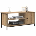 vidaXL Cabinet TV stejar artizanal 100 x 40 x 45 cm Lemn compozit vidaXL Cabinet TV stejar artizanal 100 x 40 x 45 cm Lemn compozit