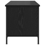 vidaXL Cabinet TV cu raft Stejar negru 100 x 40 x 45 cm Lemn compozit vidaXL Cabinet TV cu raft Stejar negru 100 x 40 x 45 cm Lemn compozit