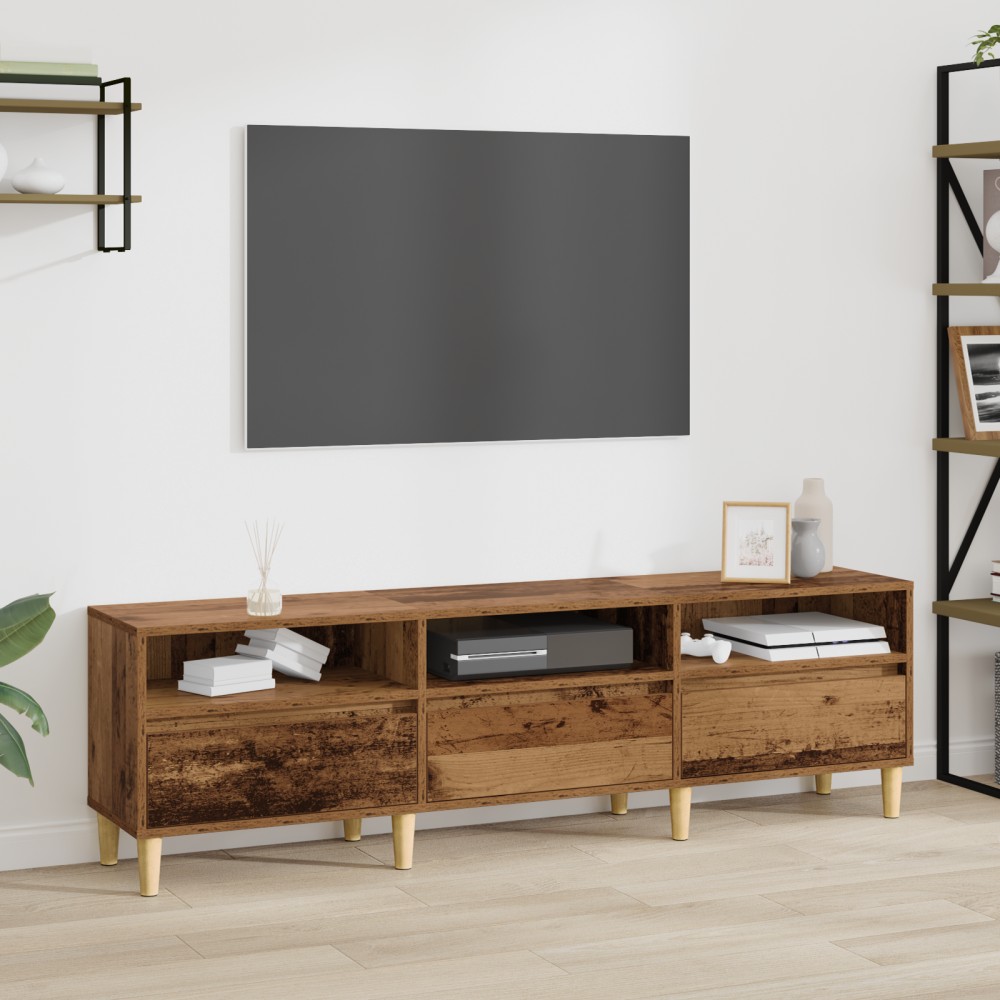 vidaXL Cabinet TV Lemn vechi 150 x 30 x 44.5 cm Lemn compozit