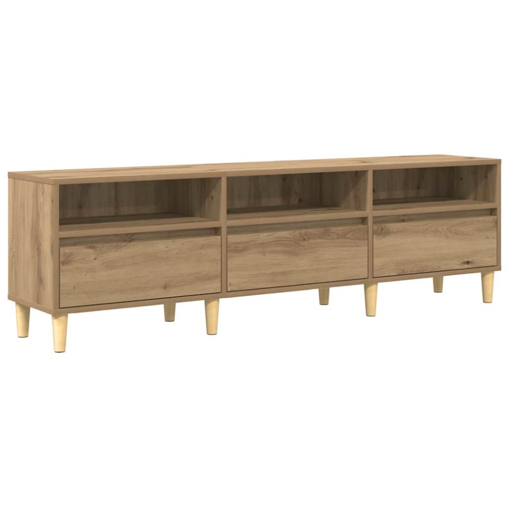 vidaXL Cabinet TV stejar artizanal 150 x 30 x 45 cm Lemn compozit