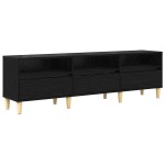 vidaXL Cabinet TV Stejar negru 150 x 30 x 45 cm Lemn compozit vidaXL Cabinet TV Stejar negru 150 x 30 x 45 cm Lemn compozit
