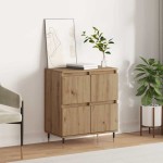 vidaXL Bufet cu depozitare cu ușă Maro 60 x 35 x 70 cm Lemn compozit vidaXL Bufet cu depozitare cu ușă Maro 60 x 35 x 70 cm Lemn compozit