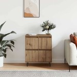 vidaXL Bufet cu depozitare cu ușă Maro 60 x 35 x 70 cm Lemn compozit