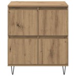 vidaXL Bufet cu depozitare cu ușă Maro 60 x 35 x 70 cm Lemn compozit