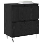 vidaXL Bufet cu depozitare cu ușă Negru 60 x 35 x 70 cm Lemn compozit vidaXL Bufet cu depozitare cu ușă Negru 60 x 35 x 70 cm Lemn compozit