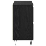 vidaXL Bufet cu depozitare cu ușă Negru 60 x 35 x 70 cm Lemn compozit vidaXL Bufet cu depozitare cu ușă Negru 60 x 35 x 70 cm Lemn compozit