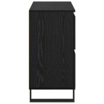 vidaXL Bufet Negru 60 x 35 x 70 cm Lemn compozit
