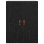 vidaXL Dulap de perete Stejar Negru 69,5 x 34 x 90 cm Lemn compozit