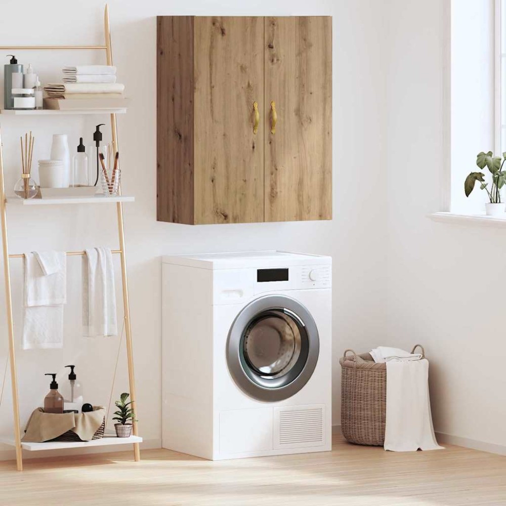 vidaXL Dulap de perete Pe perete Stejar Artizanal 69,5 x 34 x 90 cm