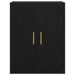 vidaXL Dulap de perete Stejar Negru 69,5 x 34 x 90 cm Lemn compozit