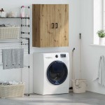 vidaXL Dulap de perete Pe perete Stejar Artizanal 69,5 x 34 x 90 cm