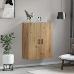 vidaXL Dulap montat pe perete stejar artizanal 69.5 x 34 x 90 cm vidaXL Dulap montat pe perete stejar artizanal 69.5 x 34 x 90 cm