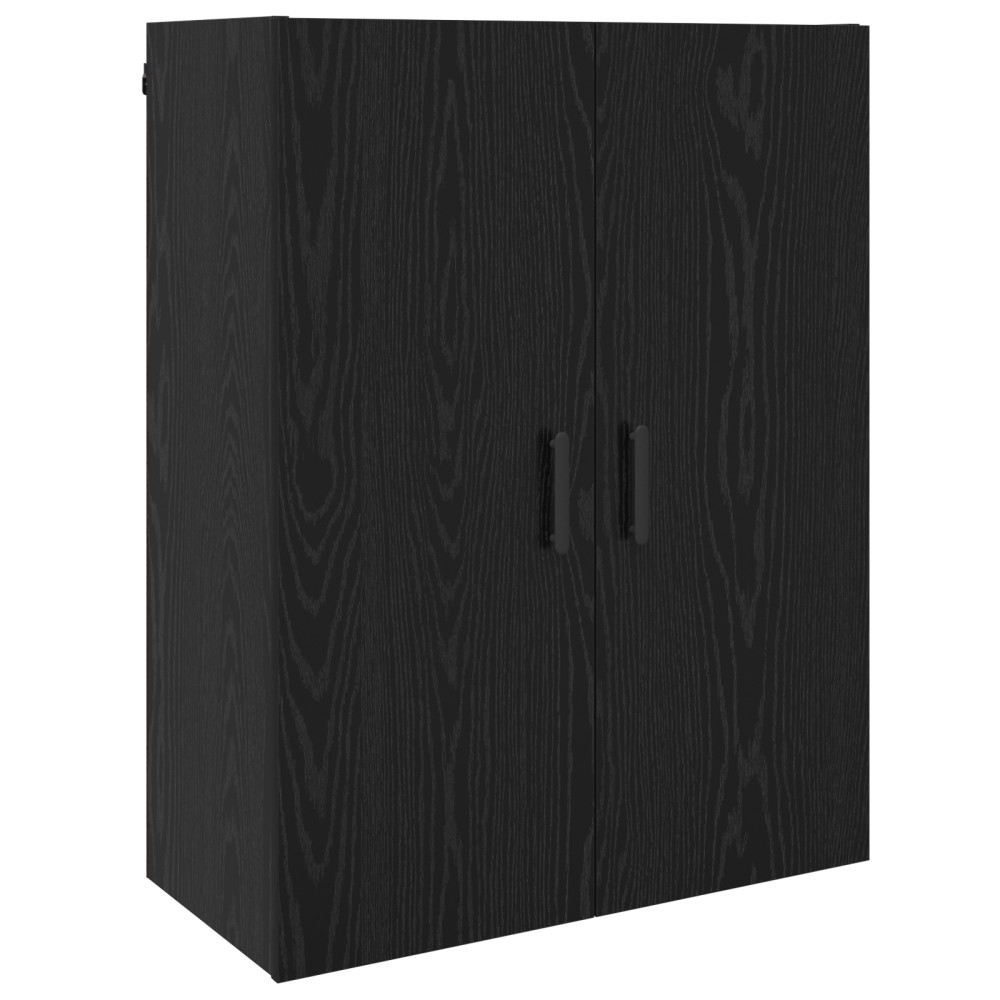 vidaXL Dulap montat pe perete Stejar negru 69.5 x 34 x 90 cm