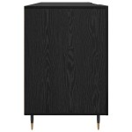 vidaXL Birou cu raft Stejar negru 140 x 50 x 75 cm Lemn compozit