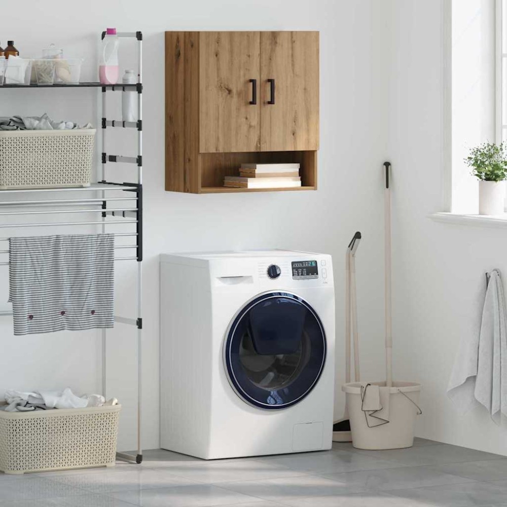 vidaXL Dulap de perete stejar artizanal 60 x 31 x 70 cm Lemn compozit