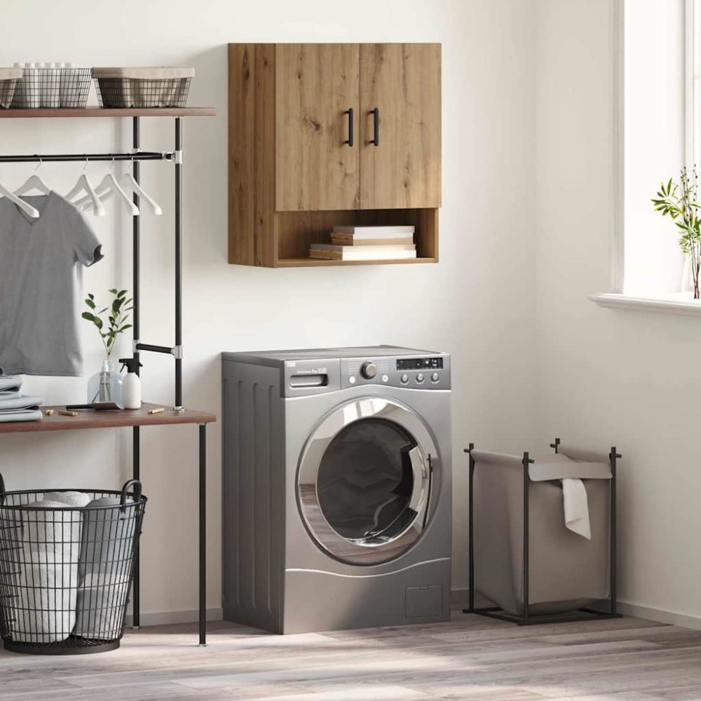 vidaXL Dulap montat pe perete Stejar Artizanal 60 x 31 x 70 cm