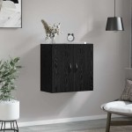 vidaXL Dulap de perete Stejar negru 60 x 31 x 60 cm Lemn compozit