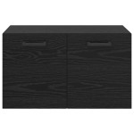 vidaXL Dulap montat pe perete Pe perete Stejar Negru 60 x 36,5 x 35 cm