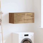 vidaXL Dulap de perete Stejar artisanal 80 x 36.5 x 35 cm
