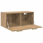 vidaXL Dulap de perete Stejar artisanal 80 x 36.5 x 35 cm