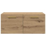 vidaXL Dulap de perete Stejar artisanal 80 x 36.5 x 35 cm
