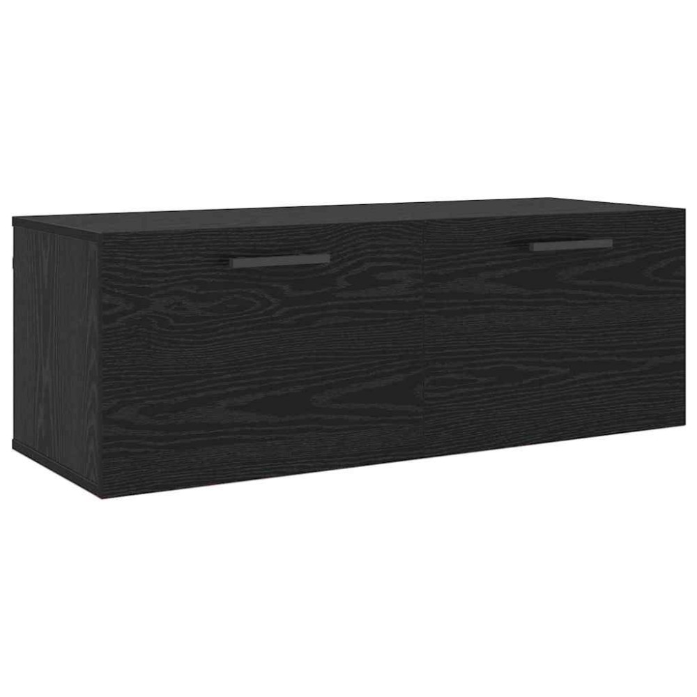 vidaXL Dulap de perete Stejar negru 100 x 36.5 x 35 cm Lemn compozit